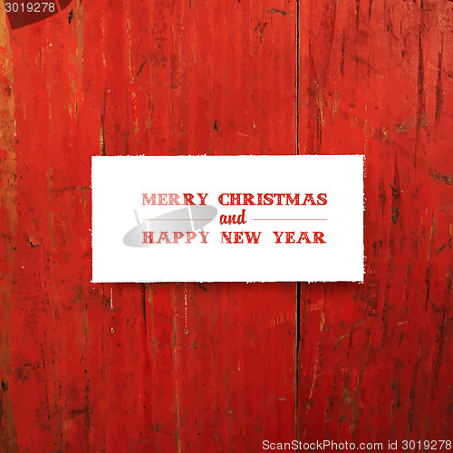 Image of Merry Christmas Greeting Template Card. Vector