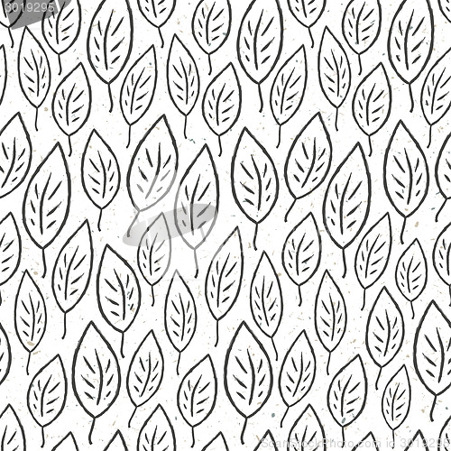 Image of Seamless leaves pattern. Vector