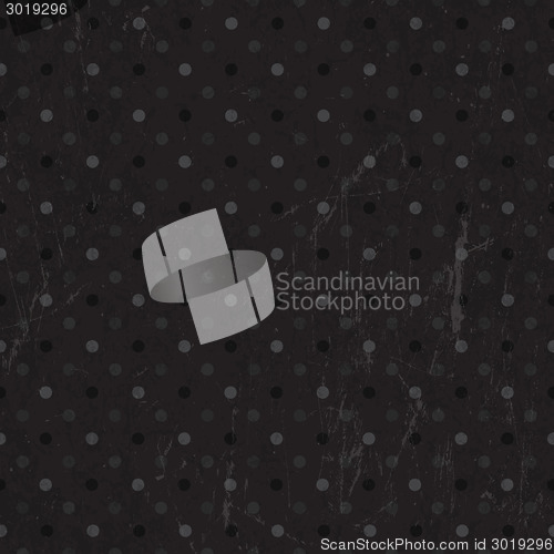 Image of Black polka dot background. Vector