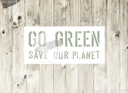 Image of Go Green Abstract Ecology Poster