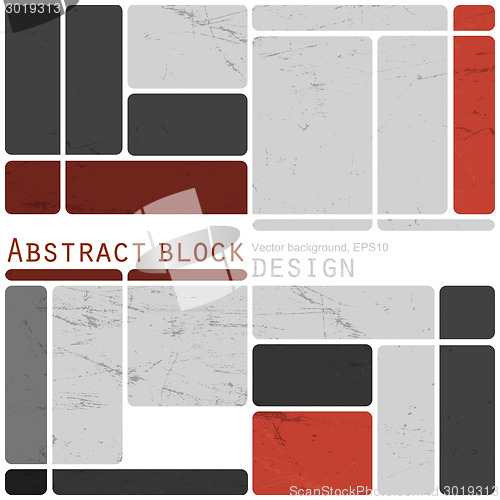 Image of Abstract retro blocks design background colorful, Vector