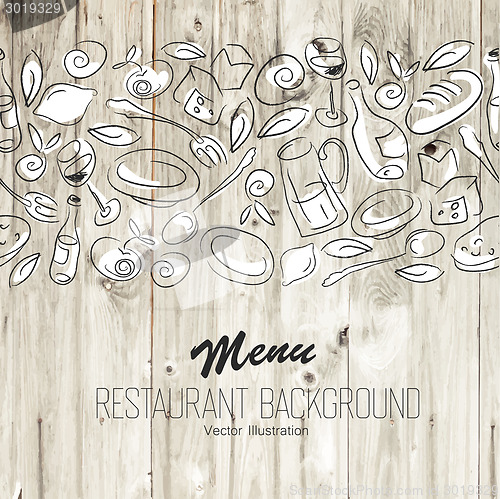Image of Restaurant Menu Template. Vector