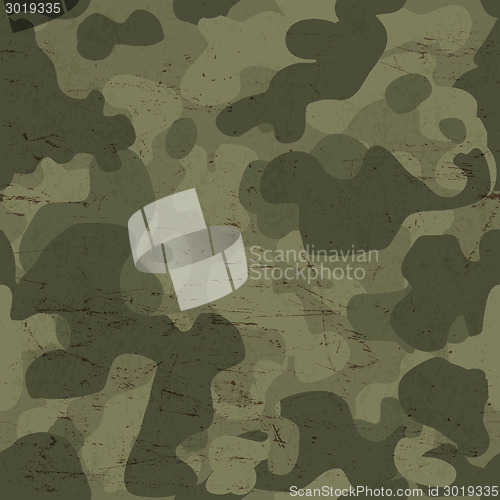 Image of Military camouflage seamless pattern. Vector