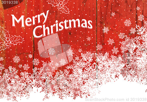Image of Vintage Christmas Greeting card.  Vector illustration, EPS10.