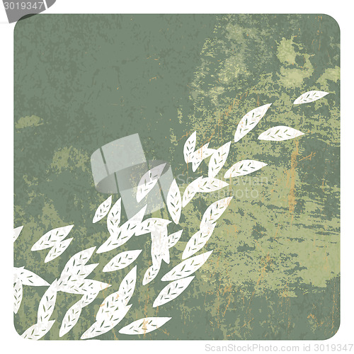 Image of Leaves grunge background