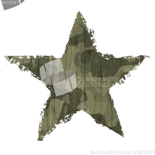 Image of Camouflage star symbol. Vector, EPS10