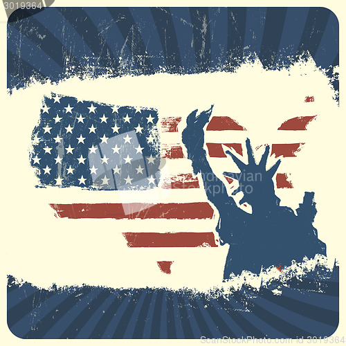 Image of Patriotic background. Vector, EPS10