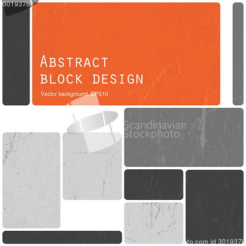 Image of Abstract retro blocks design background colorful, Vector