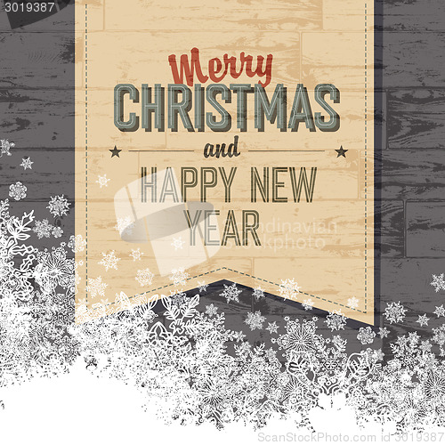 Image of Merry Christmas Design Template With Isolated Side.Vector