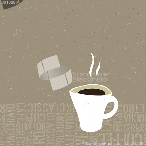 Image of Coffee Cup Bubble Concept Illustration. Vector