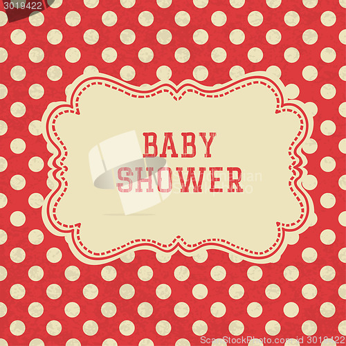 Image of Baby Shower card. Vector.