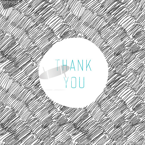 Image of Thank You Hand Drawn Card