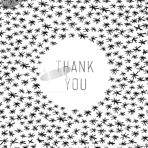 Image of Thank You Hand Drawn Card