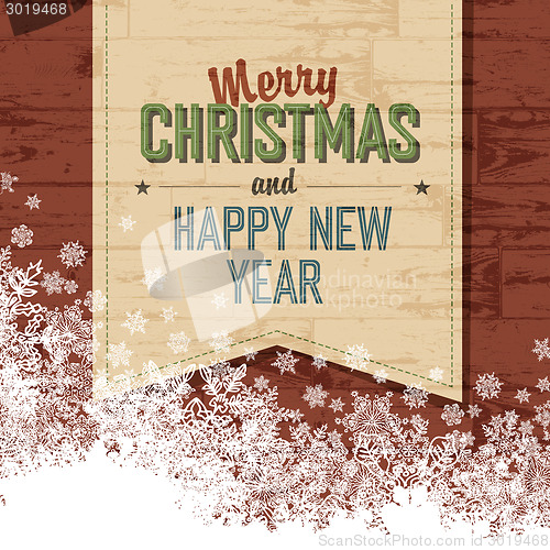 Image of Merry Christmas Design Template With Isolated Side.Vector