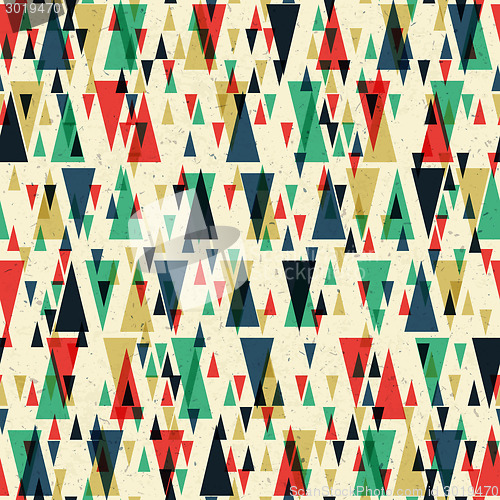 Image of Geometric retro seamless pattern. Vector