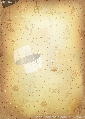 Image of Vintage Christmas Background.  Vector