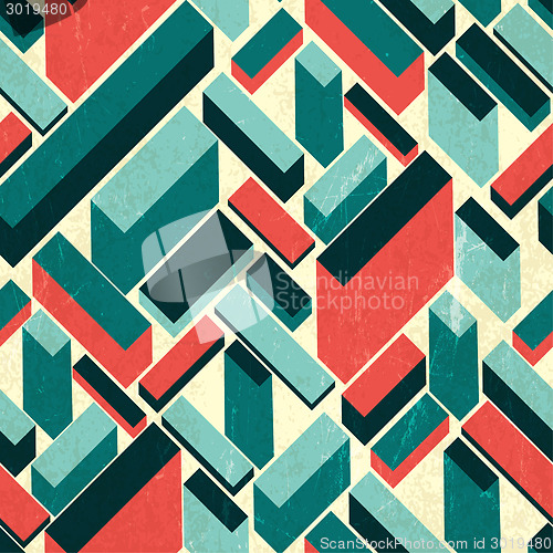 Image of Seamless retro background, vector