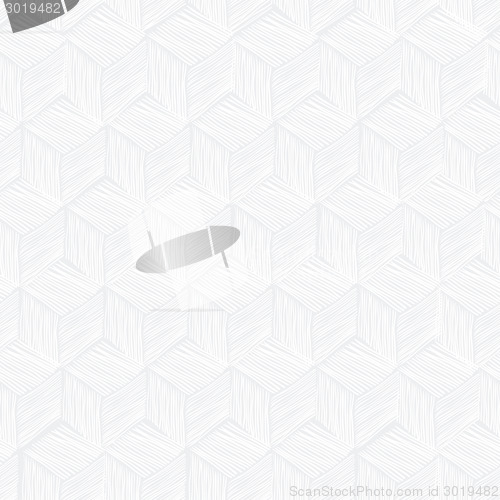 Image of Seamless repeating cubes hand-drawn pattern. Vector