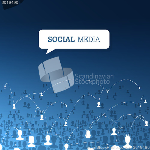 Image of Social communications concept. Vector