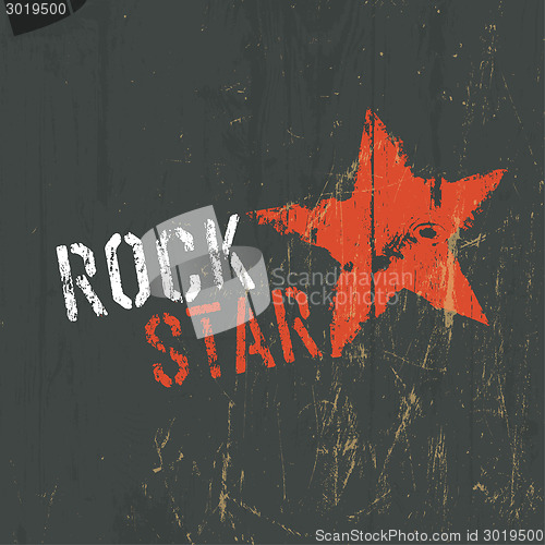 Image of Rock Star Illustration. Vector