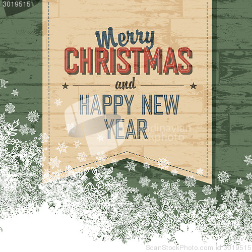 Image of Merry Christmas Design Template With Isolated Side.Vector