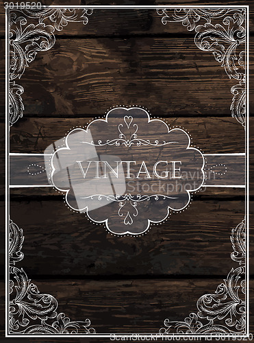 Image of Vintage Card Design. Vector