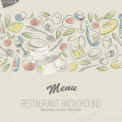 Image of Restaurant menu elegant design. Vector