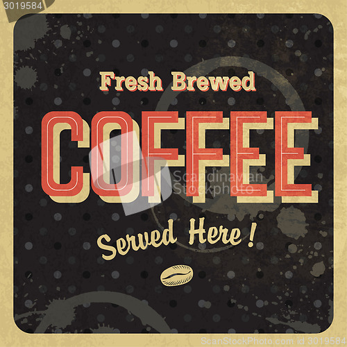 Image of Coffee vintage poster. Vector