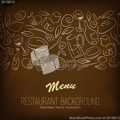 Image of Restaurant menu design. Vector