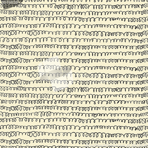 Image of Hand-drawn doodles seamless pattern. Vector