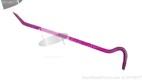 Image of Old pink crowbar