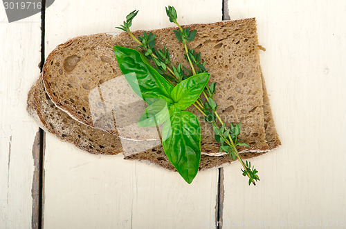 Image of bread basil and thyme