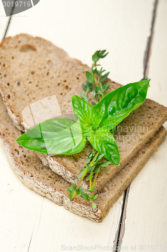 Image of bread basil and thyme