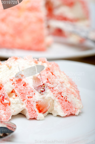 Image of fresh strawberry and whipped cream dessert