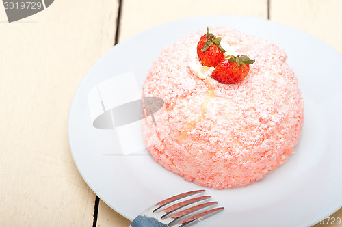Image of fresh strawberry and whipped cream dessert