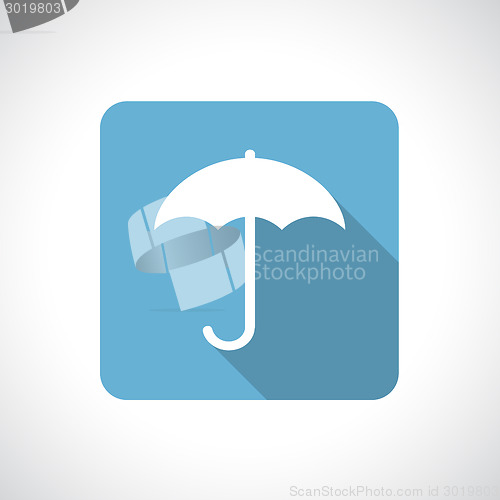 Image of Umbrella icon with shadow.