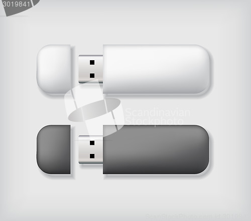 Image of Two usb memory sticks mockup