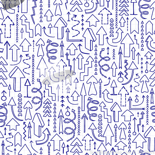 Image of Seamless background of arrows 