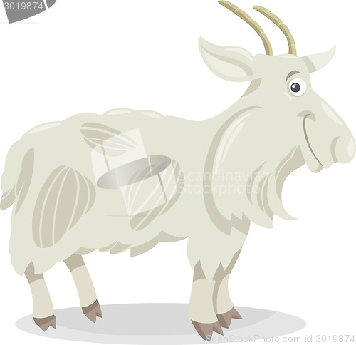 Image of goat farm animal cartoon illustration