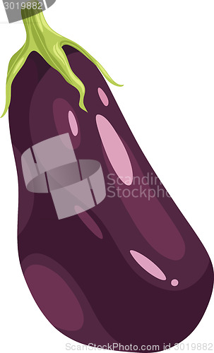 Image of eggplant vegetable cartoon illustration