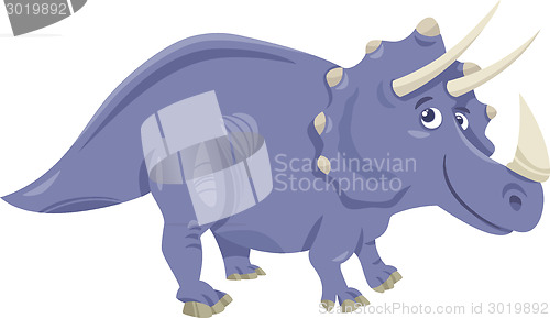 Image of triceratops dinosaur cartoon illustration
