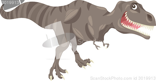 Image of tyrannosaurus dinosaur cartoon illustration