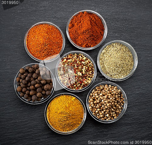 Image of various kinds of spices