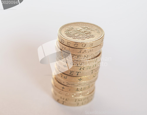 Image of Pound coin pile