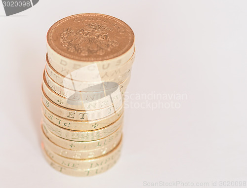 Image of Pound coin pile