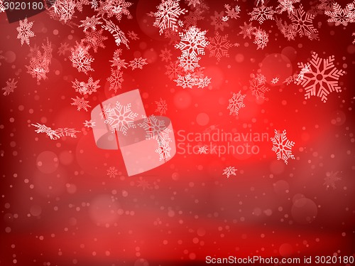 Image of Christmas background with snowflakes. EPS 10