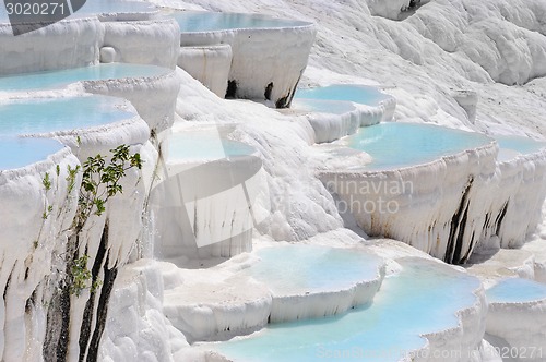 Image of Travertine pools and terraces in Pamukkale, Turkey