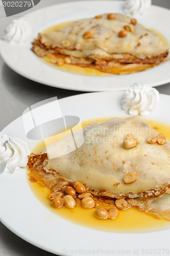 Image of peanuts pancake crepe dessert