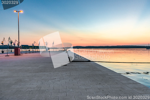 Image of Peaceful sunset at the jetty