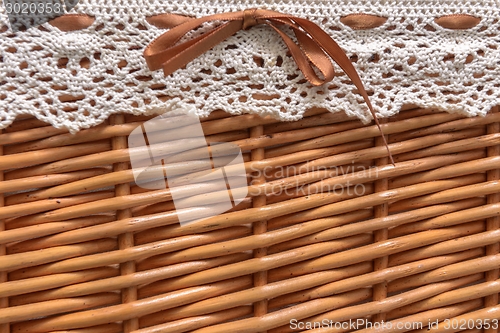 Image of Small basket closeup photo
